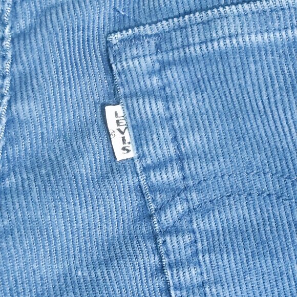 Levi's corduroy pants women's sz W28/L26 purplish blue wedgie straight white tab - Picture 11 of 16
